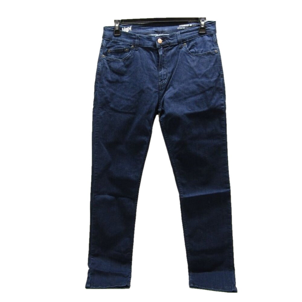 New Mugsy Fultons Mens Classic Fit Stretch Denim Flexible Jeans Size 35x 32 Blue
